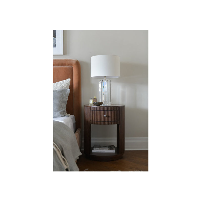 Cleo 1 - Drawer Solid Wood Nightstand