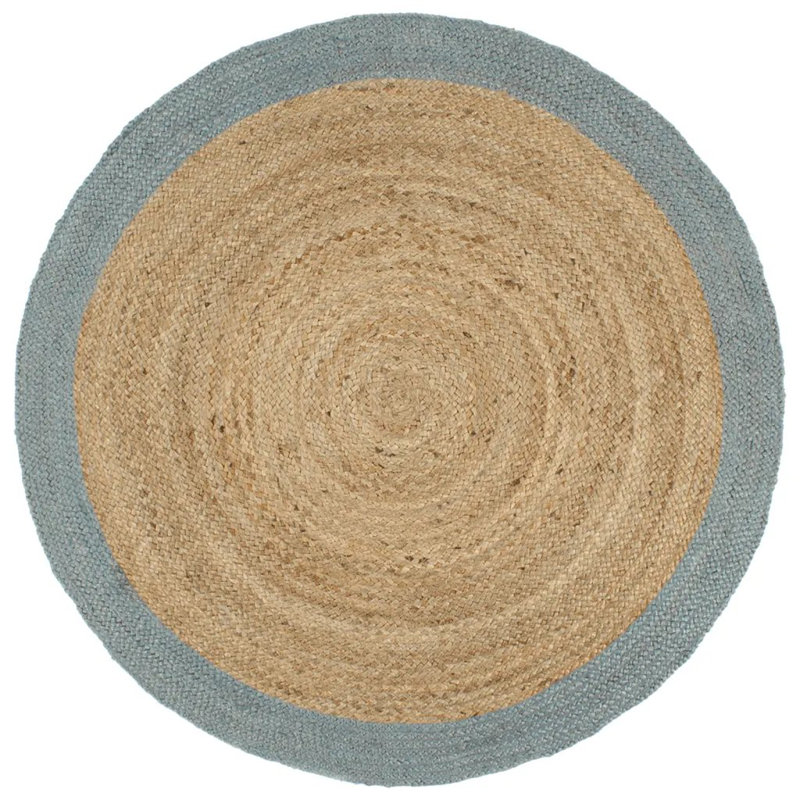 Glendive Hand Braided Blue/Brown Rug, Round 240cm