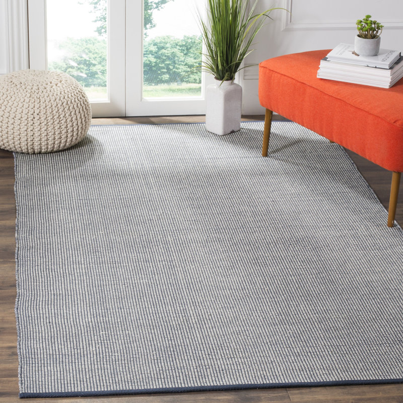 Cayman Hand Woven Cotton Geometric Rug, Rectangle 6' x 9'