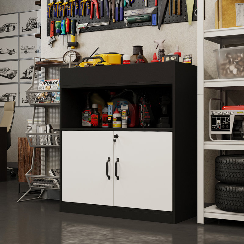 2 Door Garage Cabinet With Lock