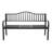 Lisabeta Powder Coated Steel Outdoor Bench