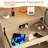 3 - Drawer Nightstand, 24“ W Wood Bedside Table With Built-In Outlets And Solid Wood Legs(Set Of 2)-76430150-76430201