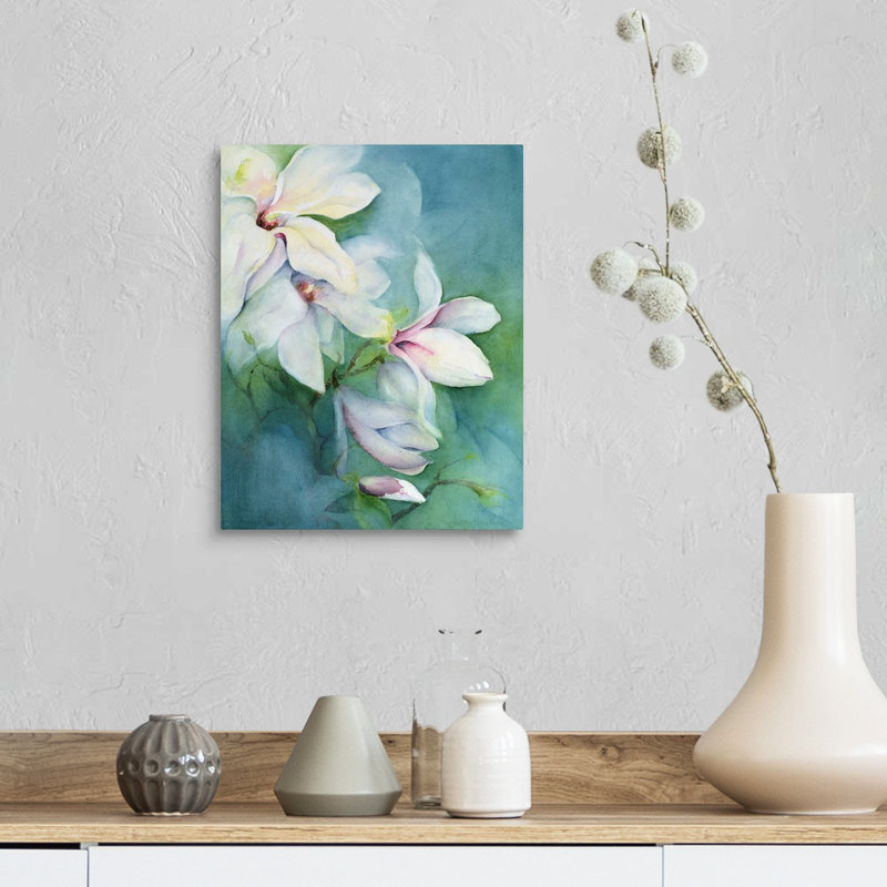 Art mural sur toile Magnolia Dedudata, H 11 po x l 14 po x P 1,25 po, Toile tendue