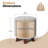 Storage Ottoman With Padded Seat, Modern Cotton-Linen Footrest, Round Stool For Living Room Bedroom-802350583
