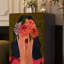 Armoire de rangement en bois Abstract Girl