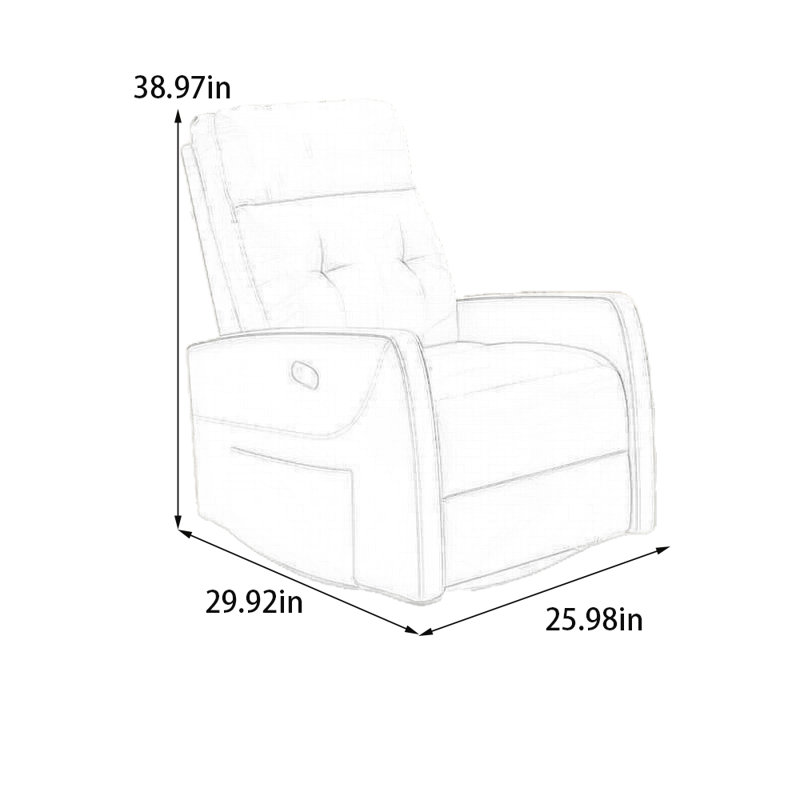 Ergonomically comfortable recliner, Brown