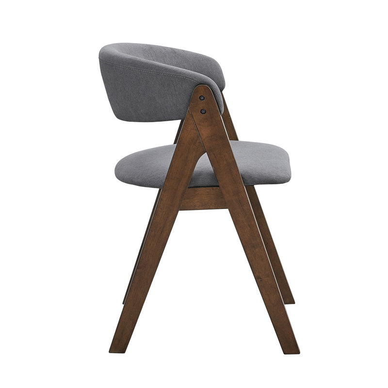 Ensemble de 2 chaises d'appoint en noyer à finition noyer