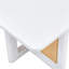 Table basse de style chinois en bois blanc et imitation rotin, table basse rectangulaire en bois, petite table basse de salon
