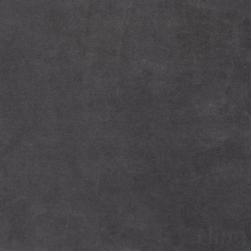 Fauteuil demi-tonneau capitonné gris foncé et doré