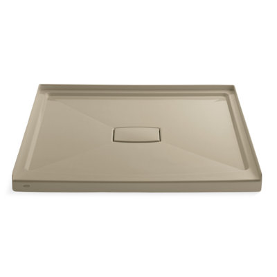 Archer 48" x 48" Single Threshold Center Drain Shower Base with Removable Cover