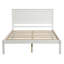 Base de lit plateforme avec tête de lit, support à lattes de bois, aucun sommier requis, simple-1742497595-1742497597