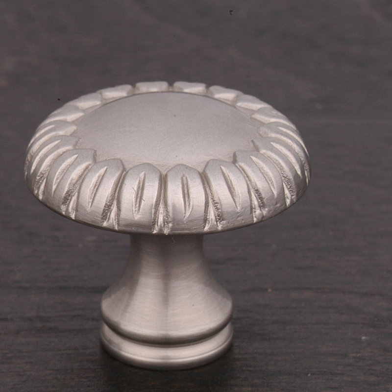 CK Series 1 1/2" Diameter Mushroom Knob, Satin Nickel (Pewter), Small