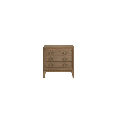 Table de chevet 3 tiroirs avec finition USB au lait