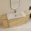 Ensemble de meuble-lavabo simple autoportant 64 "avec lavabo en céramique et tablettes réglables 64"-492021667-501424206