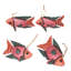 4.7'' Handmade Wood Animals Holiday Shaped Ornament