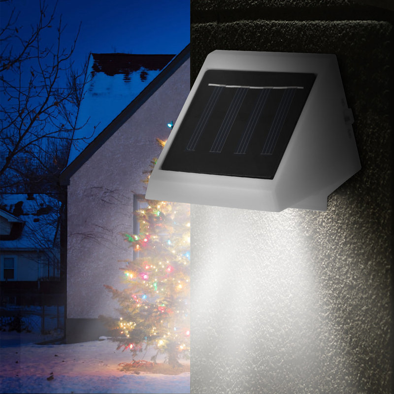 White Solar Powered Integrated LED