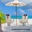 Chaise de plage pliante portative 1pc 17po