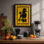 Twin Poodles Modern - Framed Print-1046518879-1046518866