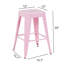 Tabouret à hauteur de comptoir 24 po, ensemble de 4 tabourets de bar en métal sans dossier, empilable, amovible et facile à assembler, pour économiser de l'espace pour un îlot de cuisine / bar / café / salle à manger-1423735759-1423735731-1423735740