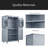 Elegant Bathroom Floor Storage Cabinet, Bathroom Storage Unit, Freestanding Cabinet With 4 Doors, Adjustable Shelves, Adaptable Shelves-1035632703