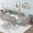 Wood Floor Bed with Semi-Enclosed Guardrails-104848484-121685291
