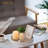 Decorative Serving Tray Round Farmhouse Coffee Table Decor Boho White Trays For Ottoman Wood Centerpiece Rustic Mandala Home Decor Living Room Kitchen Counter Display-122628338-122628339-122628340