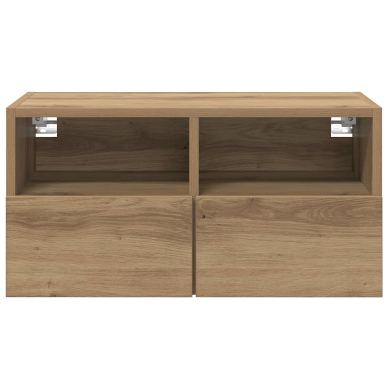 TV Stand, 30cm H x 60cm L x 30cm W, Artisan Oak