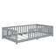 Lit simple au sol avec clôture sans porte incluse-815718339