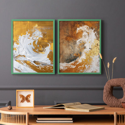 ABSTRACT Series CDxxiii - reproduction encadrée de qualité supérieure - prête à être accrochée - aucun clou requis - aucun clou requis