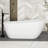 67" White Acrylic Freestanding Bathtub