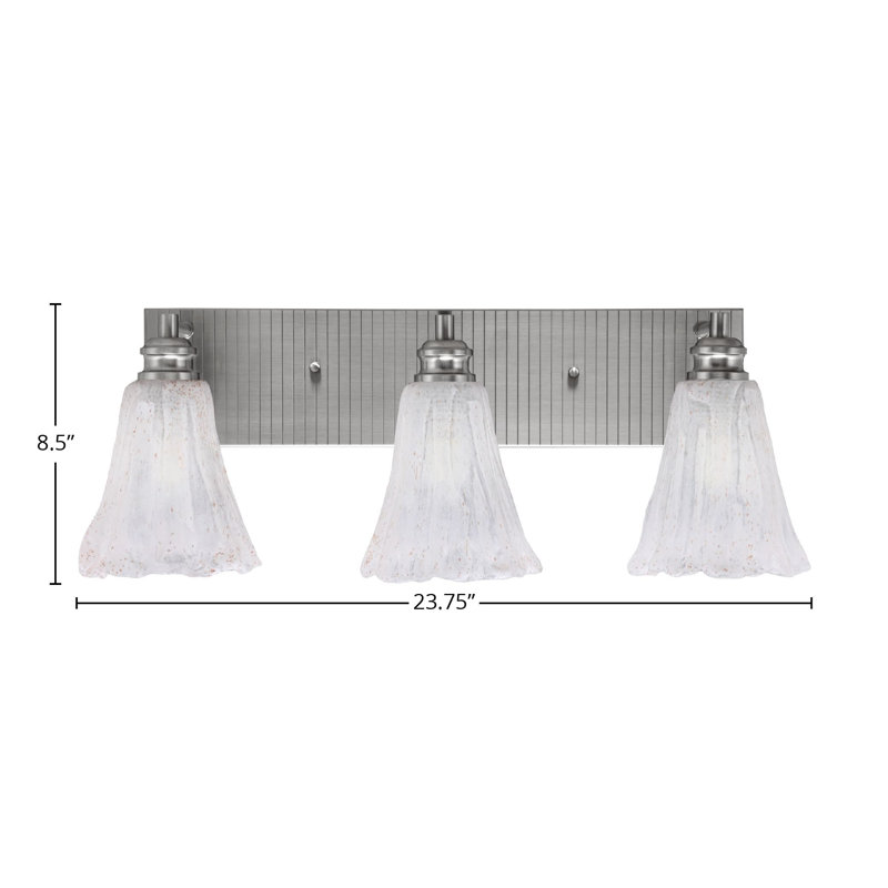 Aslak 3 - Light Vanity Light, Brushed Nickel, White