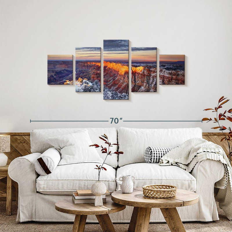 Grand canyon en hiver, H 24 po x l 55 po