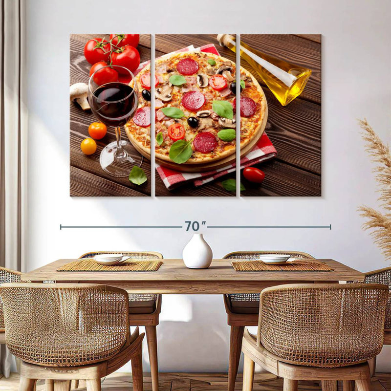 Yarlin Pizza Fresh From Oven, 42" H x 65" W