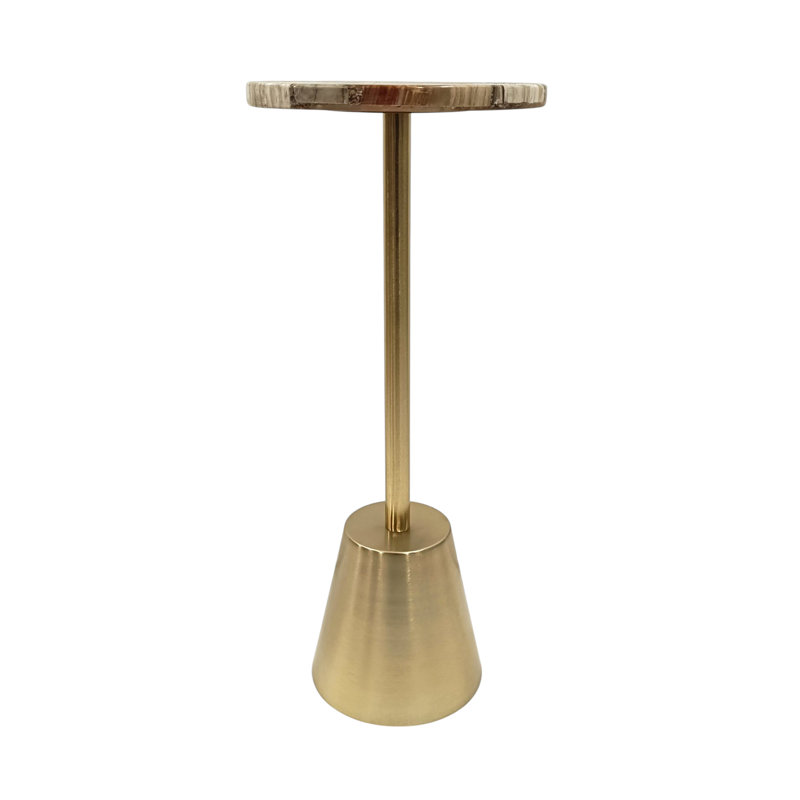 Petrified Wood Top Drink Table