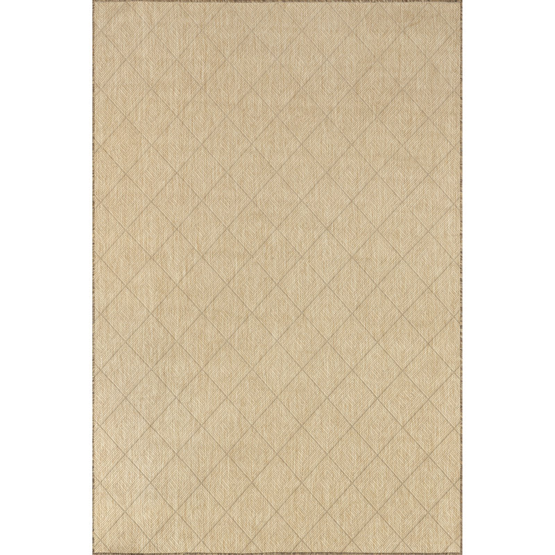 Ray Diamond Indoor/Outdoor Area Rug, Rectangle 6'7" x 9'