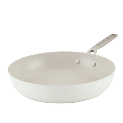 Kitchenaid Hard Anodized Ceramic Nonstick Frying Pan / Skillet, Porcelain White
