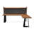 Brown L-Shaped Solid Wood writing desk
