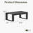 Modern Outdoor Aluminum Rectangle Coffee Table-1391922072
