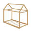 Lit simple en bois