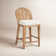 Tabouret de comptoir rembourré Tabor