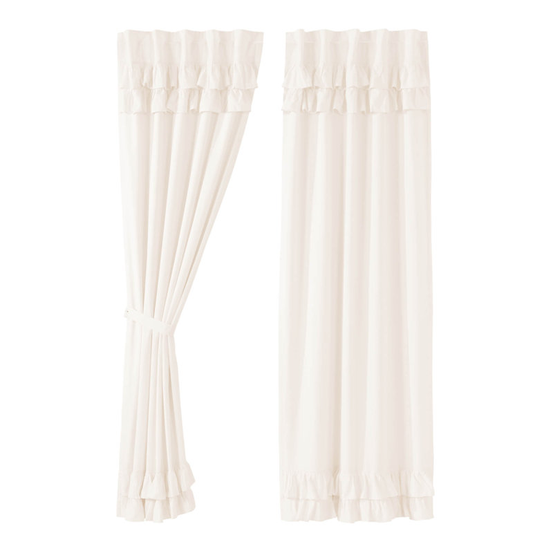 Paire de rideaux obscurcissant 100% coton Vicke