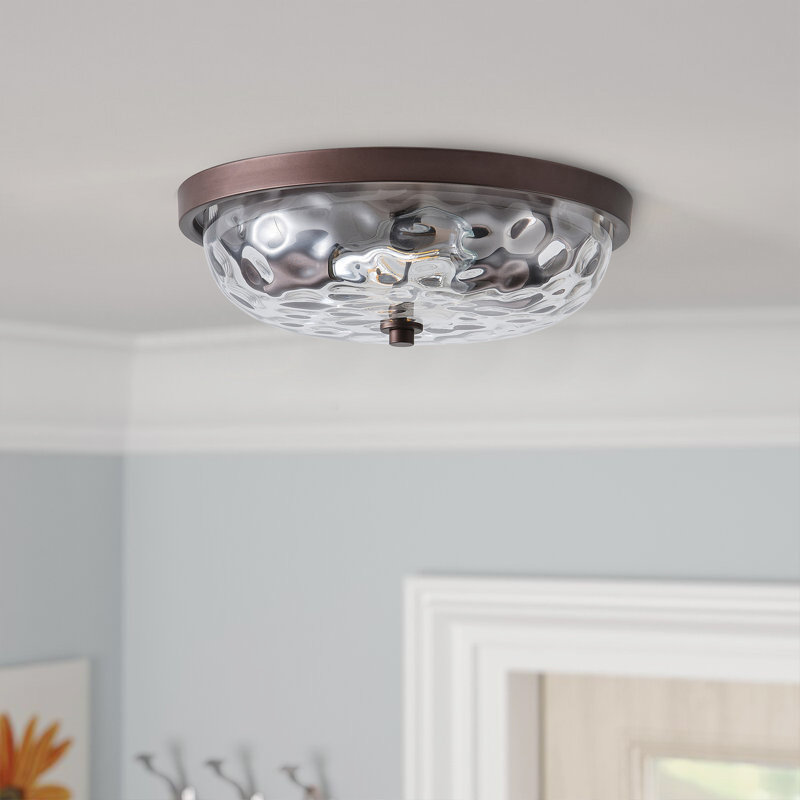 Plafonnier réglable en cuivre brun clair à 2 lampes