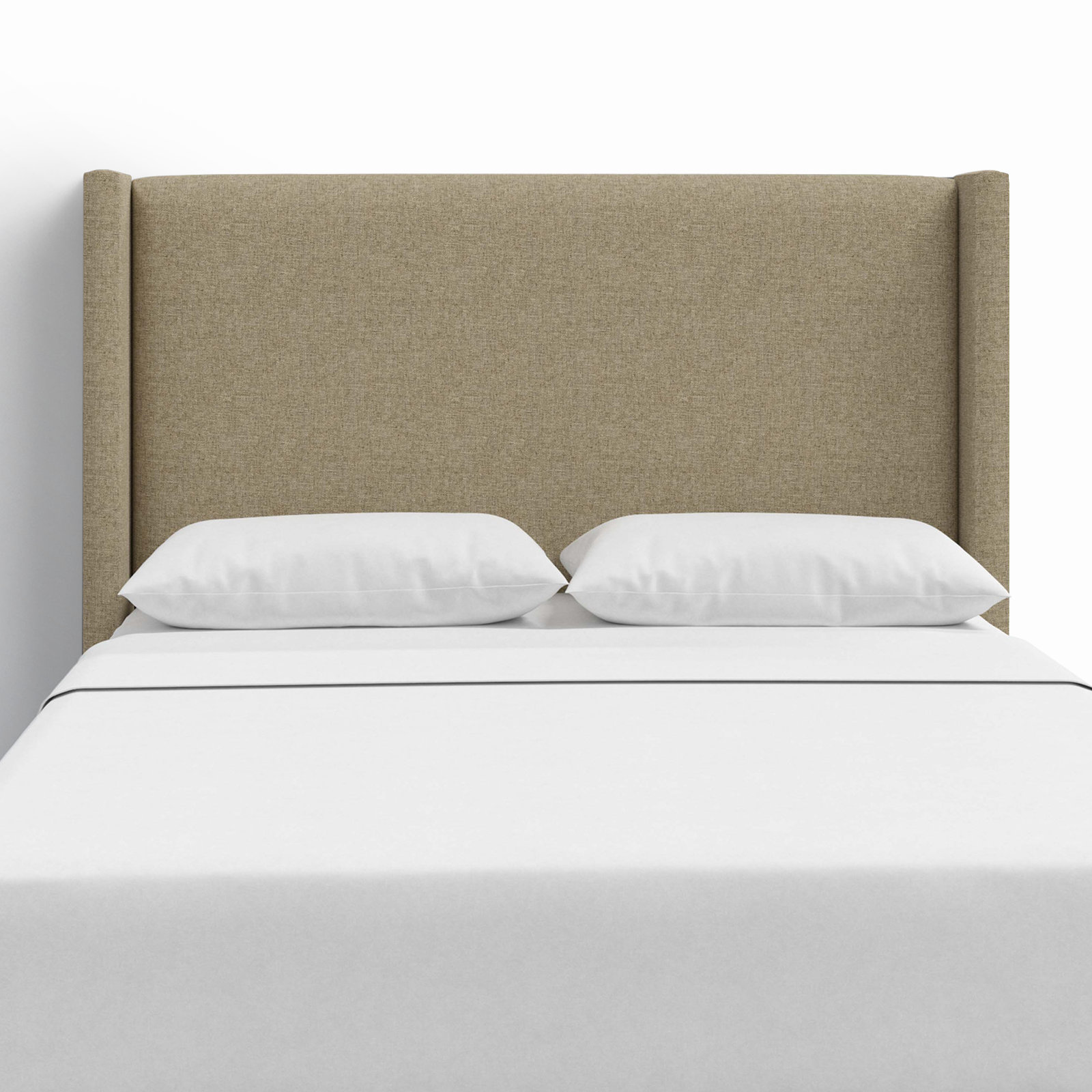 Hanson Upholstered Headboard, King, Zuma Natural Textured Linen