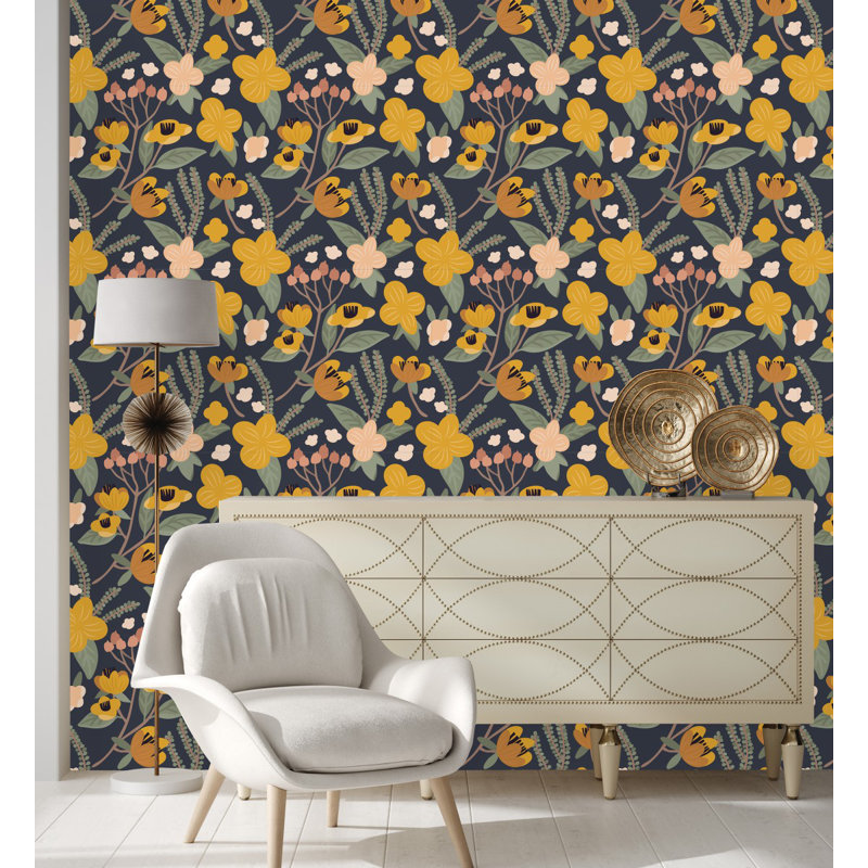 Floral Tile, 2.08' W x 10.42' L