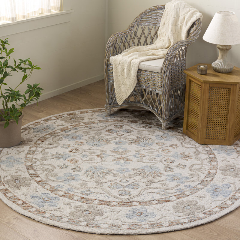 Metro 80% laine touffetée à la main 80%; Tapis oriental 20% coton, Rond 6 pi