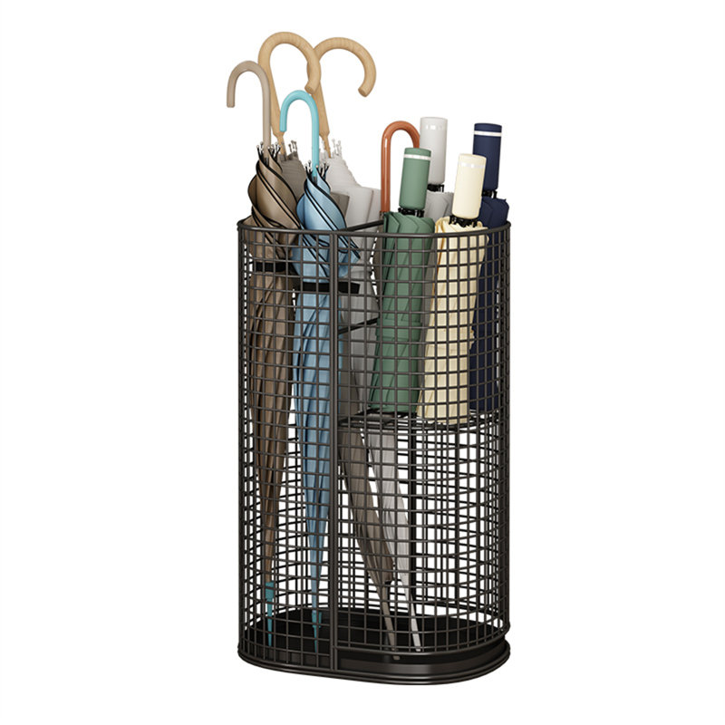 Metal Freestanding Umbrella Stand, Black