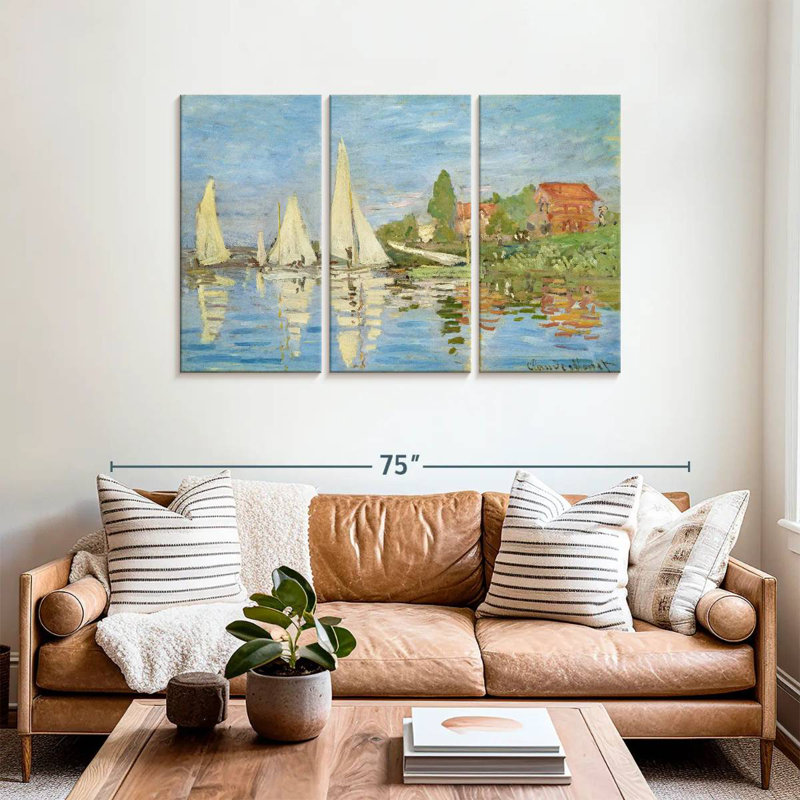 Aletra Regatta At Argenteuil 1872, 36" H x 57" W