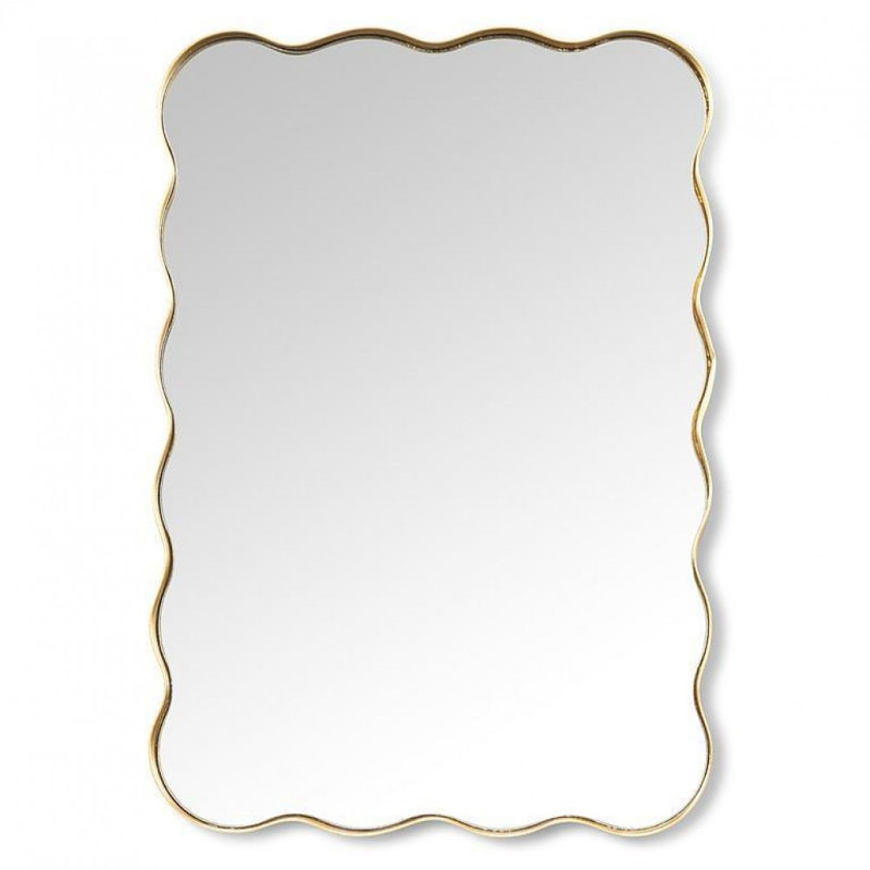 Scallop Edge Rectangle Mirror