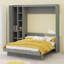 Lit escamotable mural avec tablettes Murphy-615510840-615510841