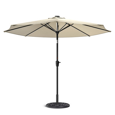 Aison 3m Traditional Parasol with LED Light